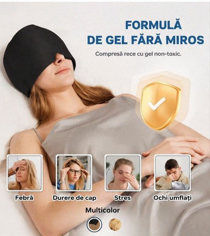 Căciulă Gel Ice pentru ameliorarea durerilor de cap